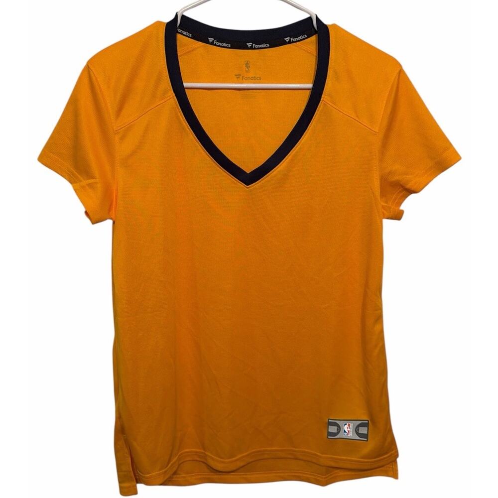 Fanatics NBA Women's Size Small FastBreak Road Jersey Blank Yellow V Neck NWOT